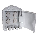 Stone à douille extérieure "Roccus", en plastique gris, sockets / technologie pour le jardin et la terrasse