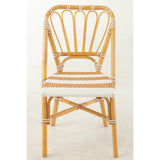 J-Line chaise Live - rotin/plastique - naturel/blanc
