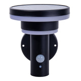 Lampe murale extérieure solaire LED "Nora", pour l'extérieur, lampe murale - métal et plastique en noir, avec LED intégré