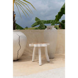 La table d'appoint organique - Blanc naturel