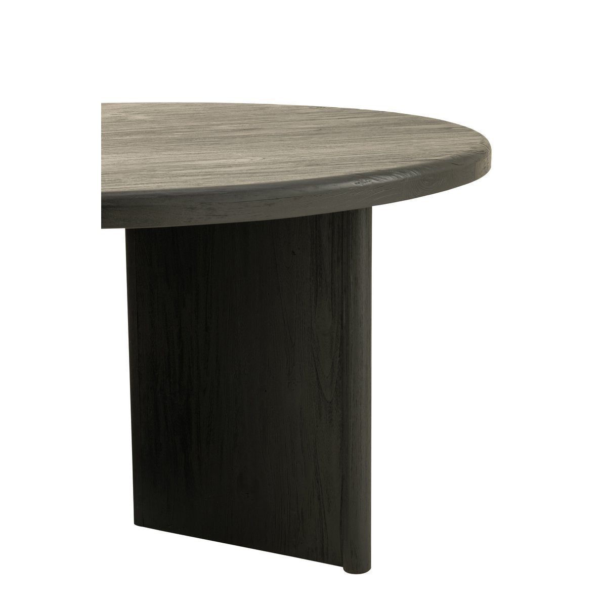Vue latérale de la table J-Line, design épuré