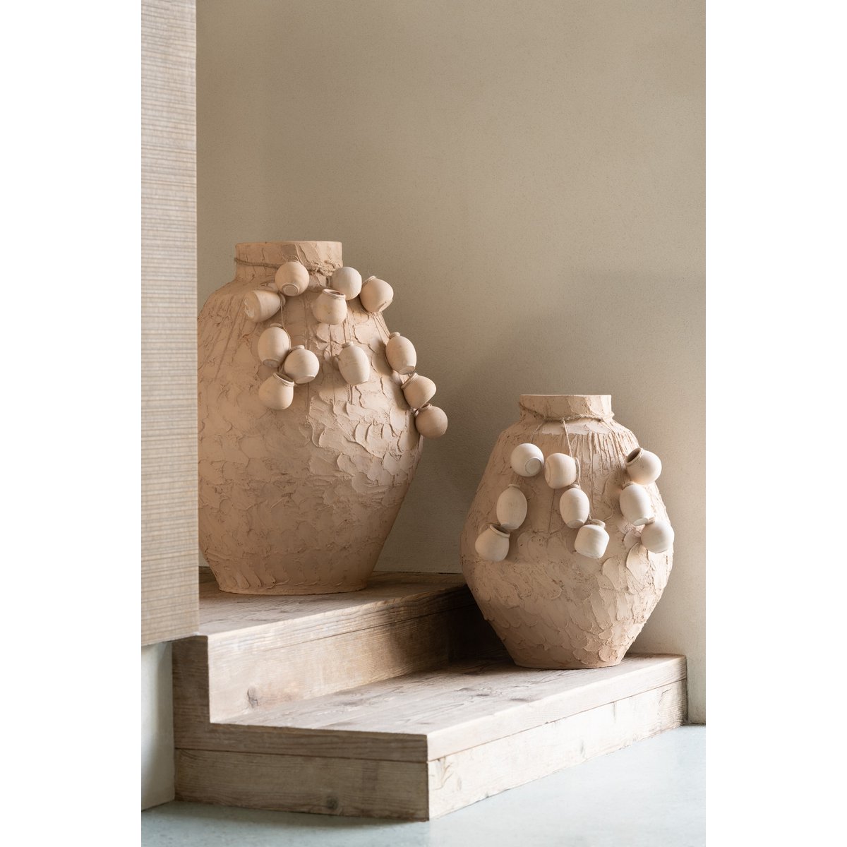 Vase Kermits en céramique naturelle - vue de face