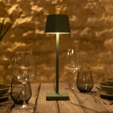 Lampe de table rechargeable verte William Sage