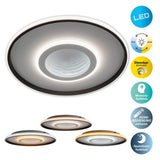 LED PLAGE LED EFFET 3D "Redona" Ø 50 cm, avec de nombreuses fonctions, y compris la télécommande incluse