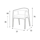 Structure en chêne de la chaise Pura
