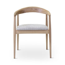 Chaise Pura Castle Line en chêne avec coussin gris