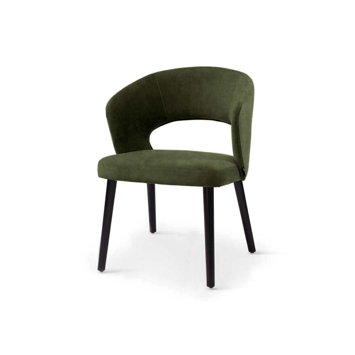 Chaise Fay Castle Line tissu Adore avec pieds ronds en bois