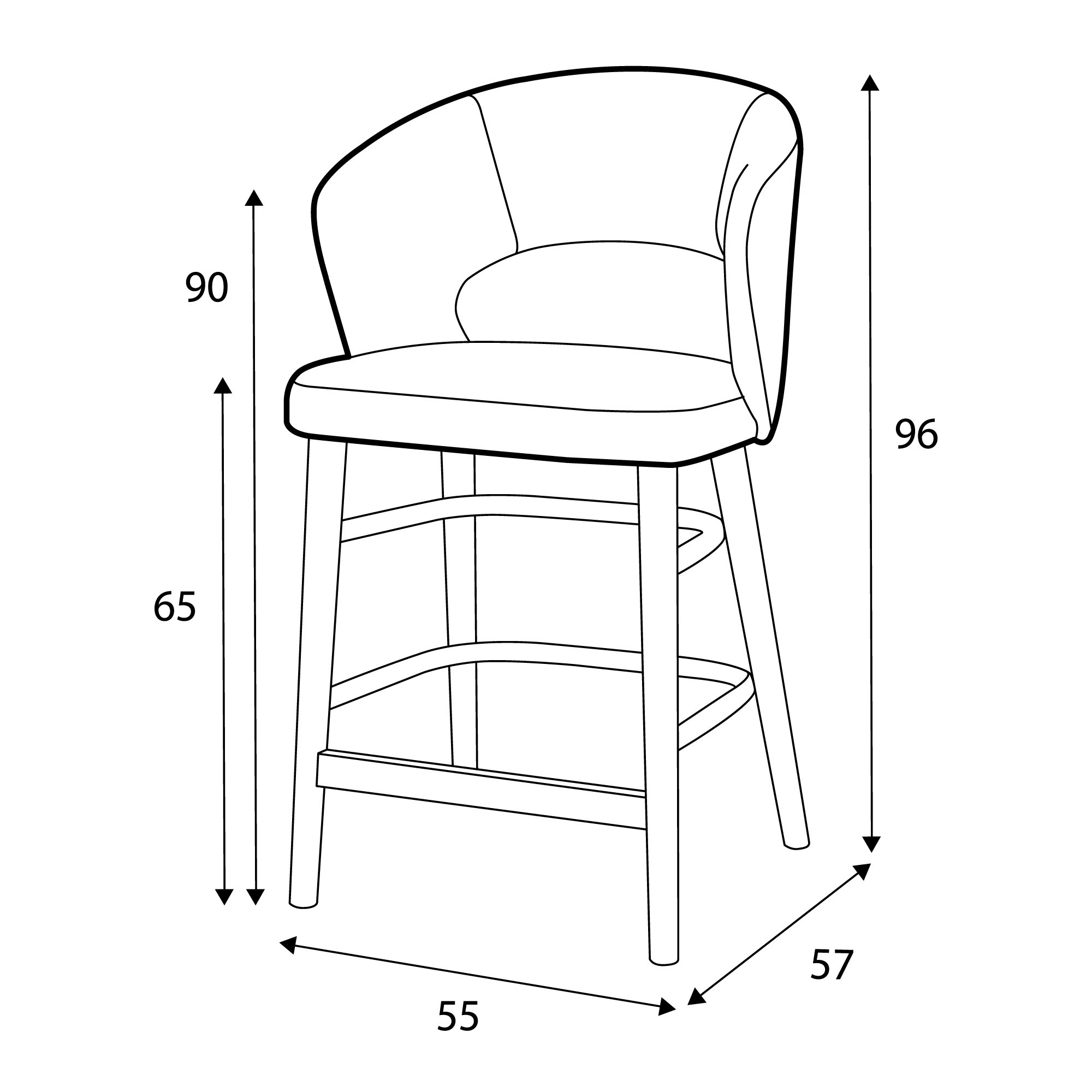 Chaise îlot Fay en ambiance cuisine