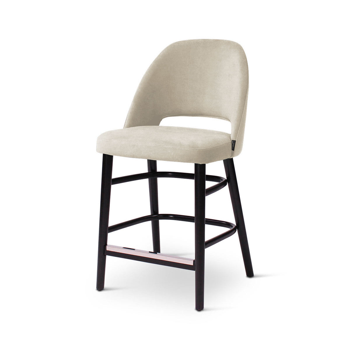 Détail du dossier de la chaise îlot Joy