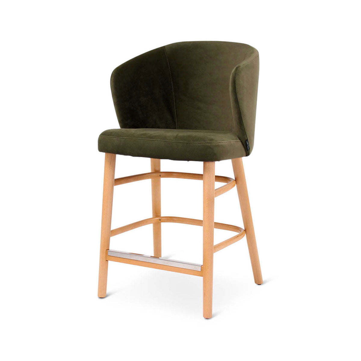 Piètement bois Oak naturel de la chaise îlot Lot