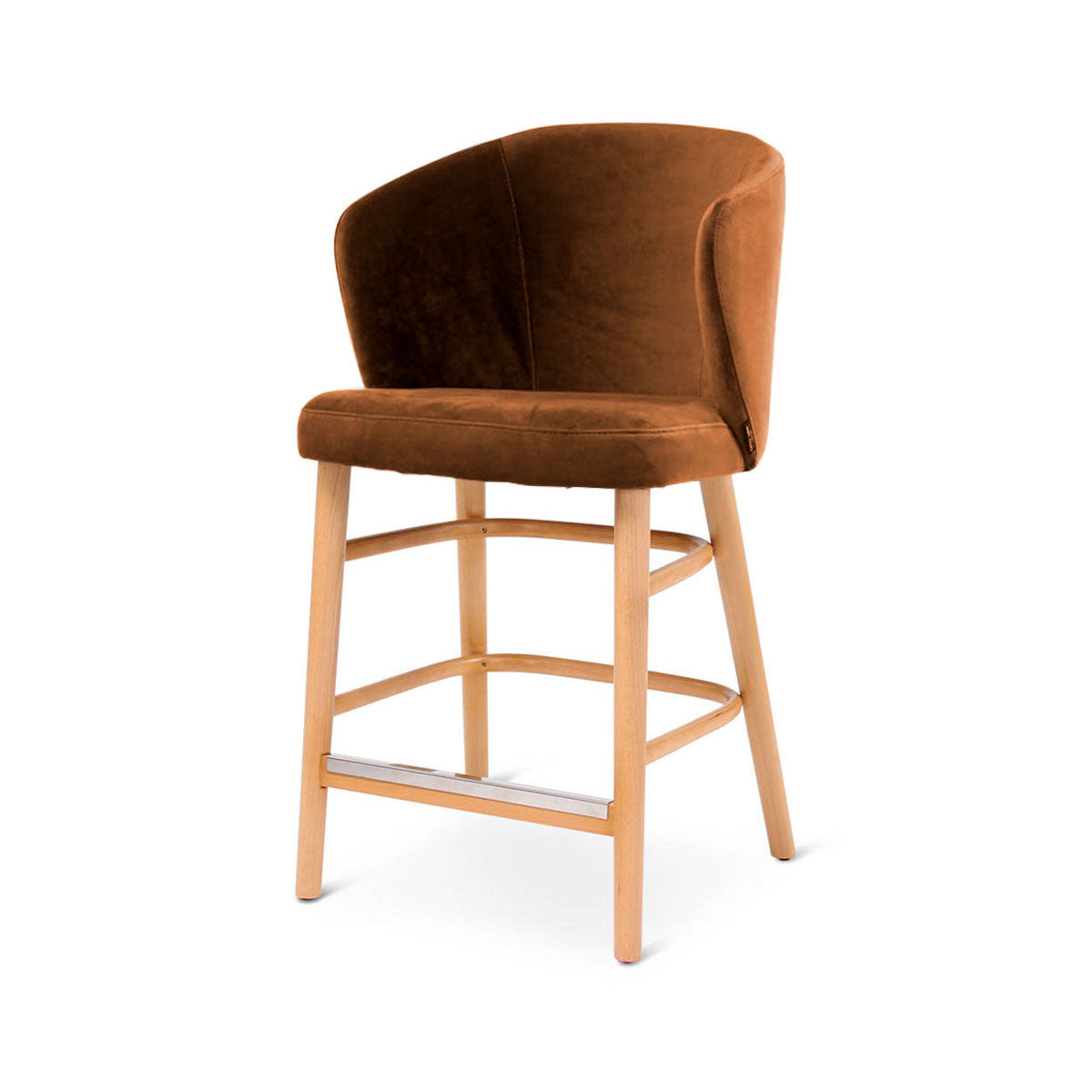 Détail du dossier de la chaise îlot Lot