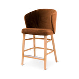 Détail du dossier de la chaise îlot Lot