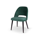 Chaise Joy Castle Line tissu Adore avec pieds ronds en bois
