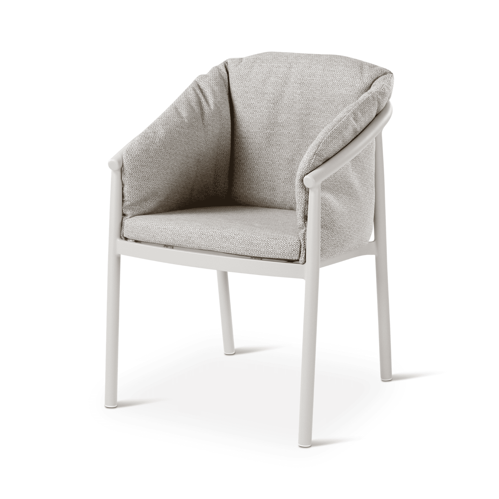 Chaise outdoor Liv Castle Line en aluminium coloris Dune