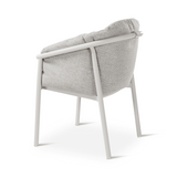 Chaise Liv vue de profil avec coussins