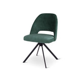 Chaise pivotante Joy avec pied en métal noir