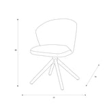 Chaise Torino coloris sable et naturel