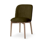 Chaise Siro Castle Line tissu Adore avec pieds ronds en chêne