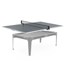 Conversion top ping-pong Cornilleau posé sur un billard