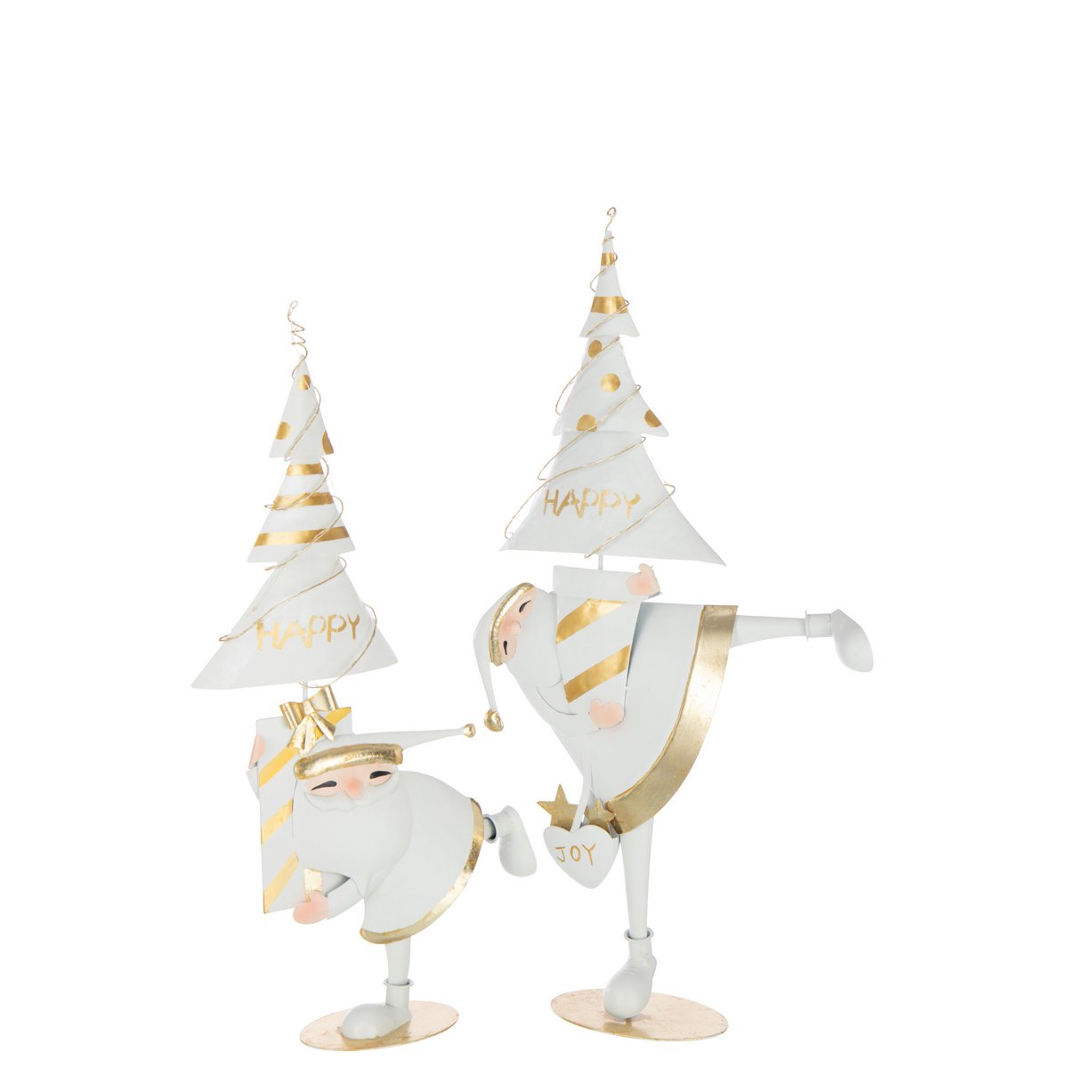 Figurine J-Line Sapin du Père Noël sur un fond décoratif