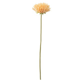 Fleur J-Line Chrysanthème en plastique orange clair, détail des pétales