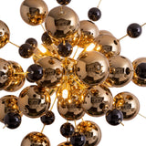 «Explosion» de la lampe en métal et en verre, versions G9, lampe suspendue pour salle à manger, salon, couloir ou bureau, Øca. 65 cm