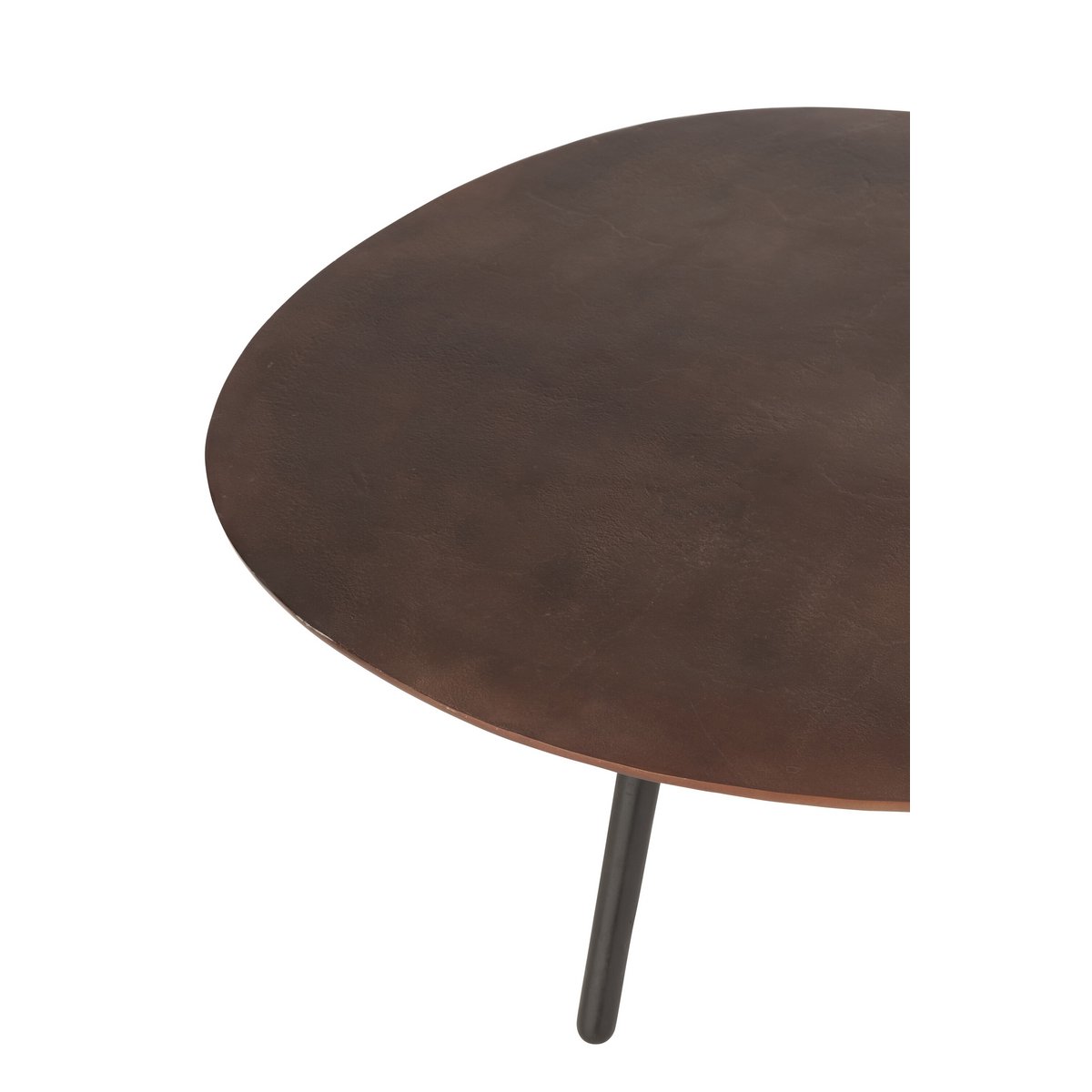 Détail du design industriel de la table basse J-Line Drop