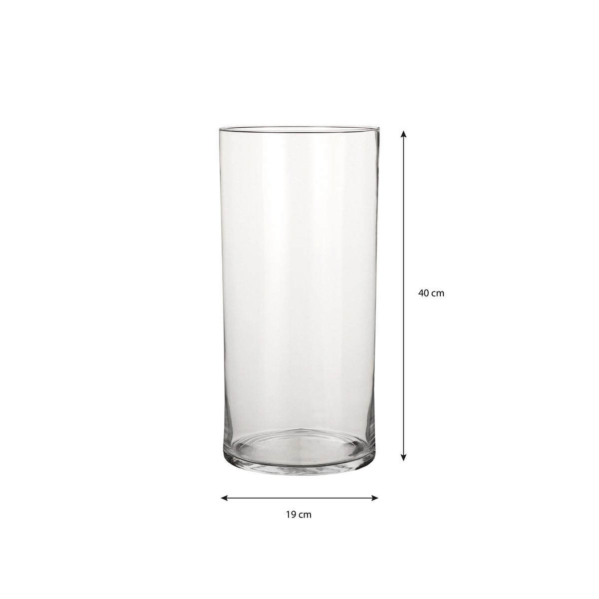 Vase Carly Transparent - Détail du design élégant et moderne