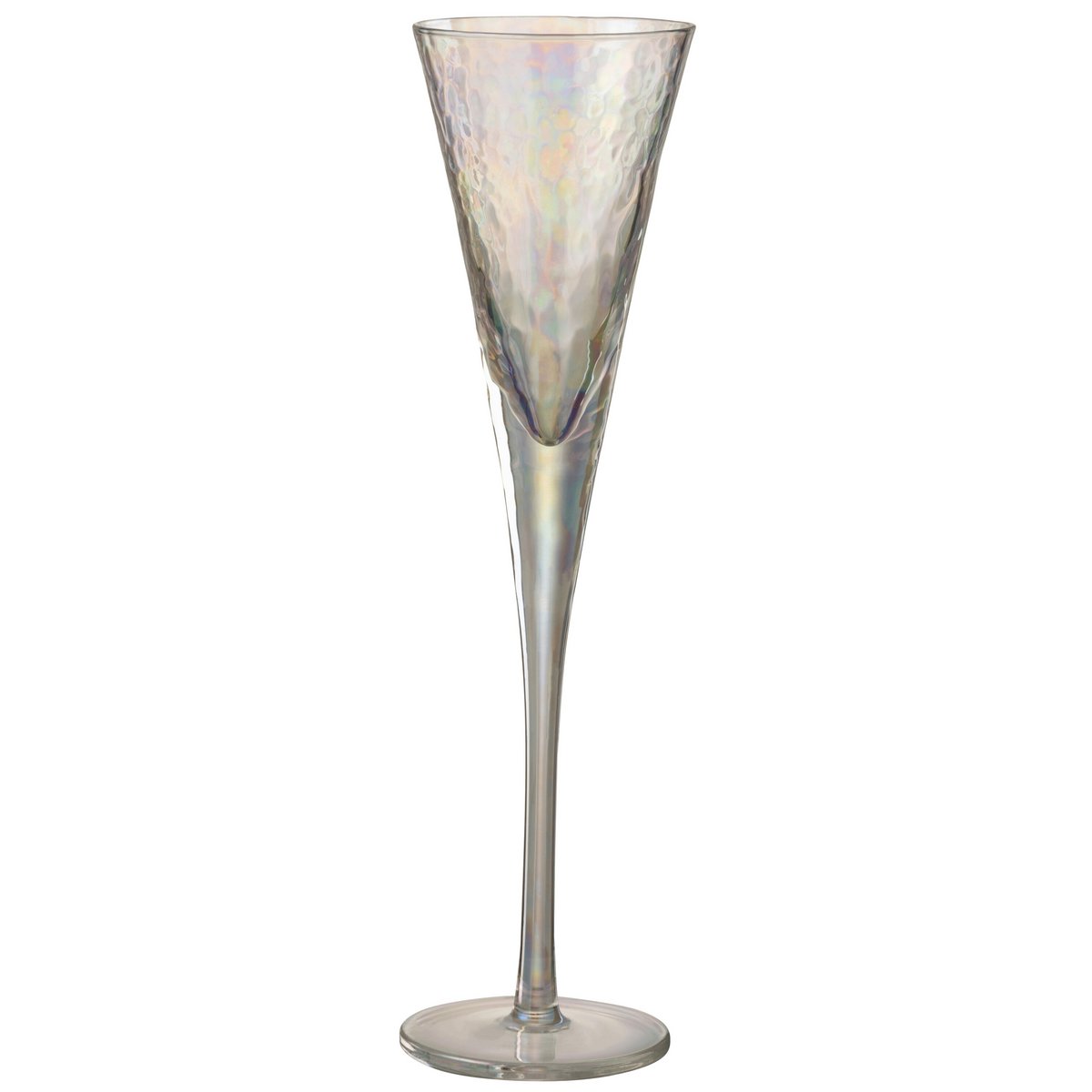 Verre à champagne J-Line Oneffen, design élégant en verre blanc