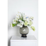 Vase ORURO en verre noir, design contemporain
