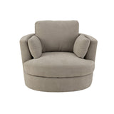 Chaise longue J-Line en bois et textile gris, vue de face