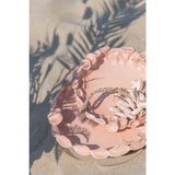Bol Ibiza Round en céramique rose et orange, vue de dessus