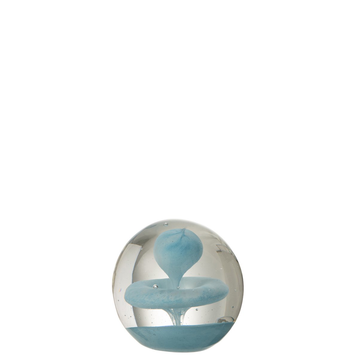 Presse-papier J-Line Cloche en verre bleu clair, design moderne et élégant