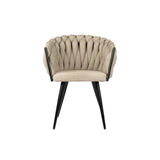 Chaise Wave beige (Lot de 2)
