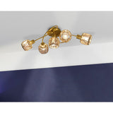 Plafond LED à 5 "Josefa", lampe au plafond métal