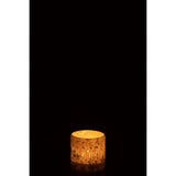 Bougeoir J-Line Ezy en verre blanc - ambiance décorative