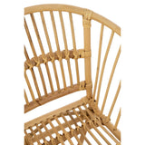 Zoom sur les pieds en rotin de la chaise haute Filou