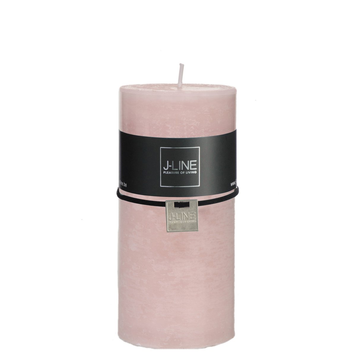 Bougie cylindrique J-Line rose poudré - élégante et chic