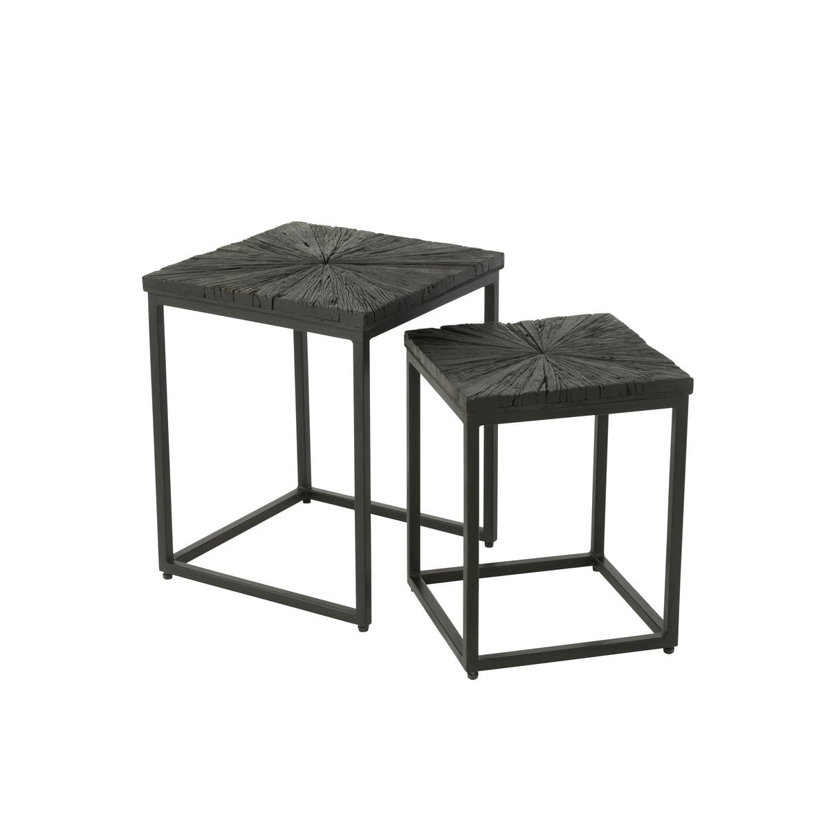 Ensemble de deux tables d'appoint Shanil, présentation complète