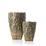 Vase Texture Roche - Pierre Grise - S