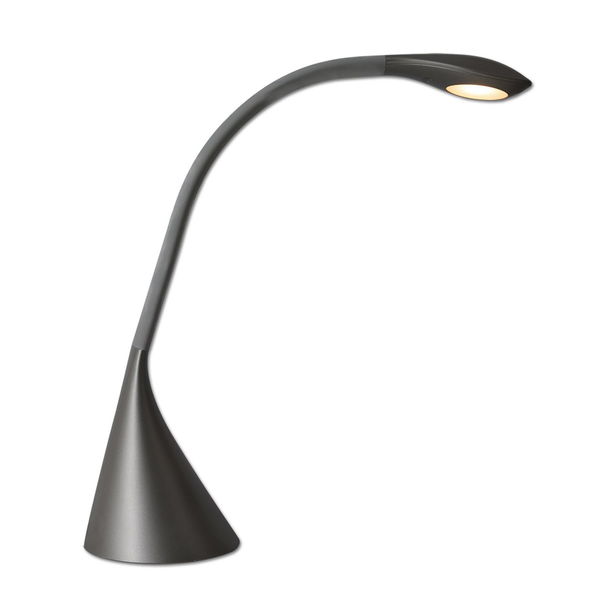 Lampe de table à LED Alf avec bras ajustable en métal noir