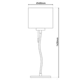 Lampadaire LED "Aurelia" en métal et en plastique en blanc avec des LED fermement construites, 163 cm de haut, éclairage pour le salon, la salle à manger ou le bureau