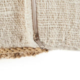 La Housse de Coussin Timbre en Raphia - Naturel