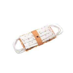 Masque J-Line en coton saumon, élégant et moderne