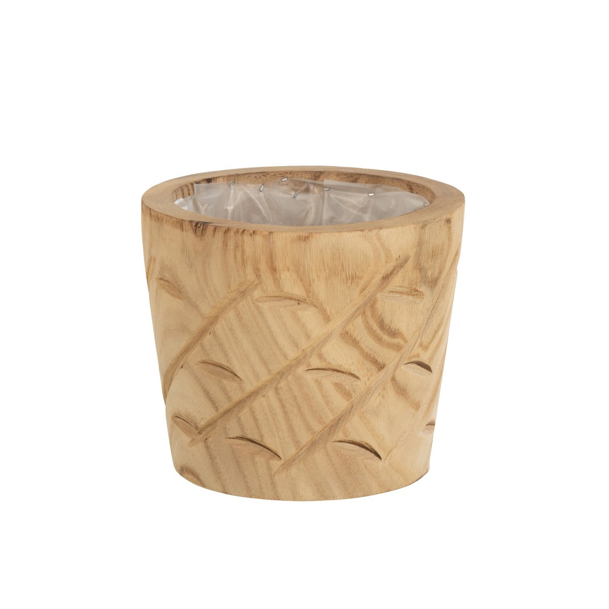 Pot de fleurs J-Line en bois naturel, design scandinave, Ø 20 cm