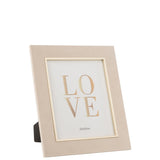 Cadre photo Dita en velours beige, vue avant