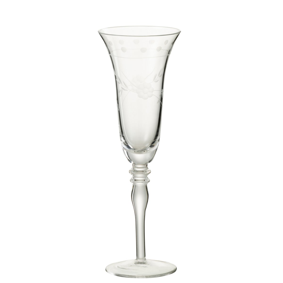 Détails du verre à champagne J-Line - design raffiné