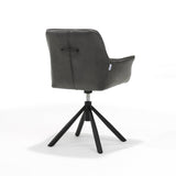 Armstoel rapide T2-360 Bull Microleder Graphite% 2366, Draaivoet 360