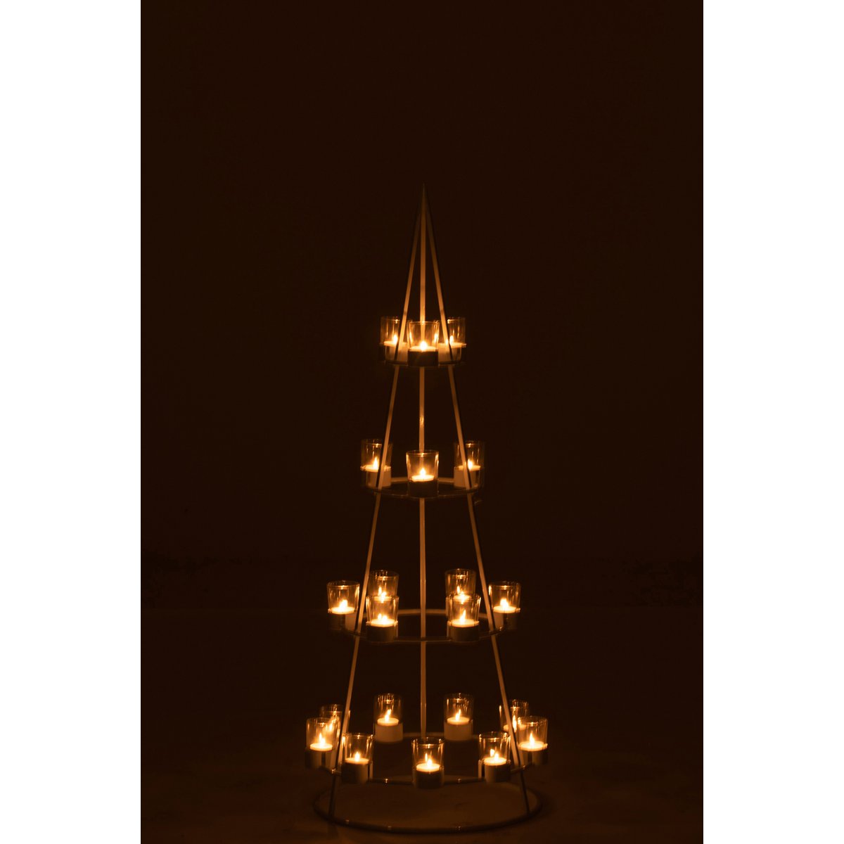 Photophore Boom 21 J-Line, ambiance lumineuse dans un salon moderne