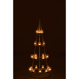 Photophore Boom 21 J-Line, ambiance lumineuse dans un salon moderne